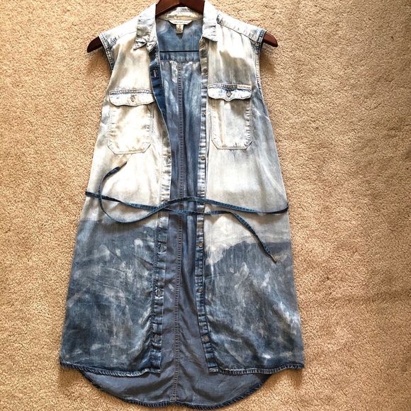 Calvin Klein Soft Ombré Denim Dress - Picture 2 of 4